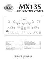 McIntosh MX-135 - Service manual